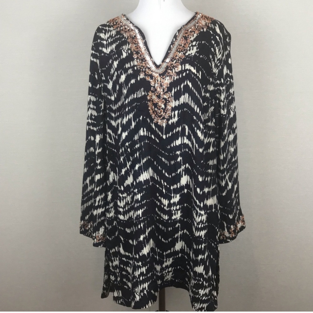 Soft Surroundings Akira Beaded Tunic - Picture 2 of 7